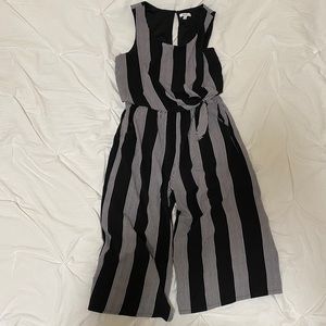 Stripe midi jumpsuit